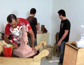 A sculpture course that skids 4